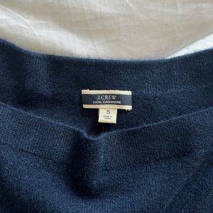JCrew Navy Cashmere Sweater - boatneck (S)